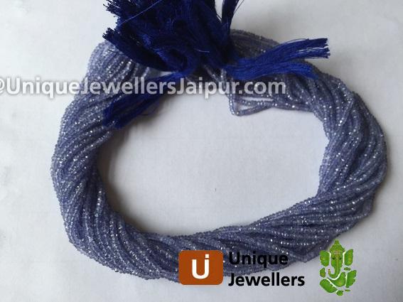 Tanzanite Faceted Roundelle Beads